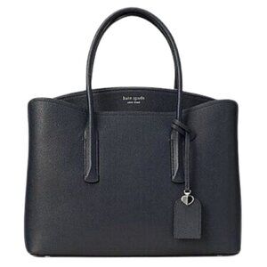 Kate Spade Margaux Large Satchel Crossbody Handbag, Black